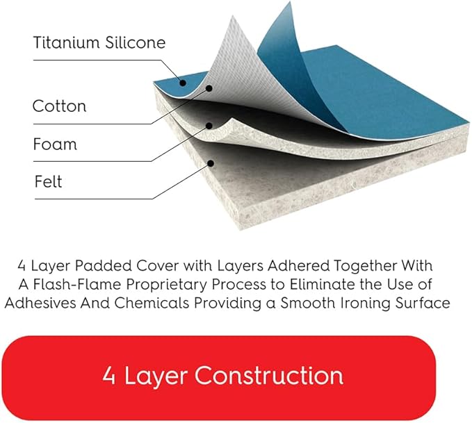 TIVIT Ironing Board Cover 12 x 48, Performance Grade Titanium Coated Pro Grip - Image 7