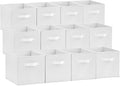 Lifewit 12 Packs Storage Cubes, 11 Inch Cube Storage Bins, Foldable Decorative by Lifewit
