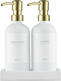 MaisoNovo Soap Dispenser 3-Piece Set | 16.9oz White Bottles by MaisoNovo-TheArtofSustainableLiving