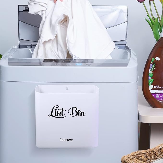 Picowe Magnetic Laundry Storage, Large Lint Holder Bin - Image 7