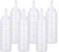 Condiment Squeeze Bottles Ketchup Dispenser, 6 Pack 8oz Squeeze Bottles by Katfort