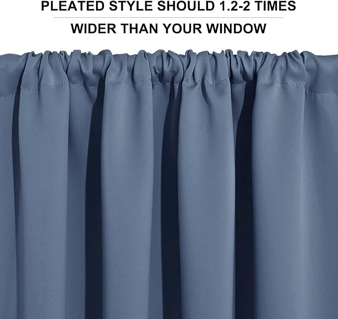 RYB HOME Blackout Curtains for Small Window - Image 6