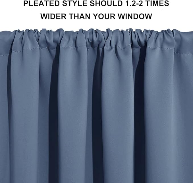 RYB HOME Blackout Closet Curtains - Image 6