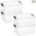 Superio Storage Bins with Lids, Stackable Totes, BPA Free, Odor Free, Organizer by Superio