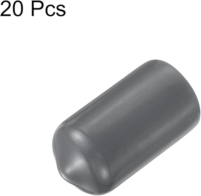 uxcell 20pcs Rubber End Caps 3.5mm ID Vinyl Round Tube Bolt Cap Cover Thread - Image 2