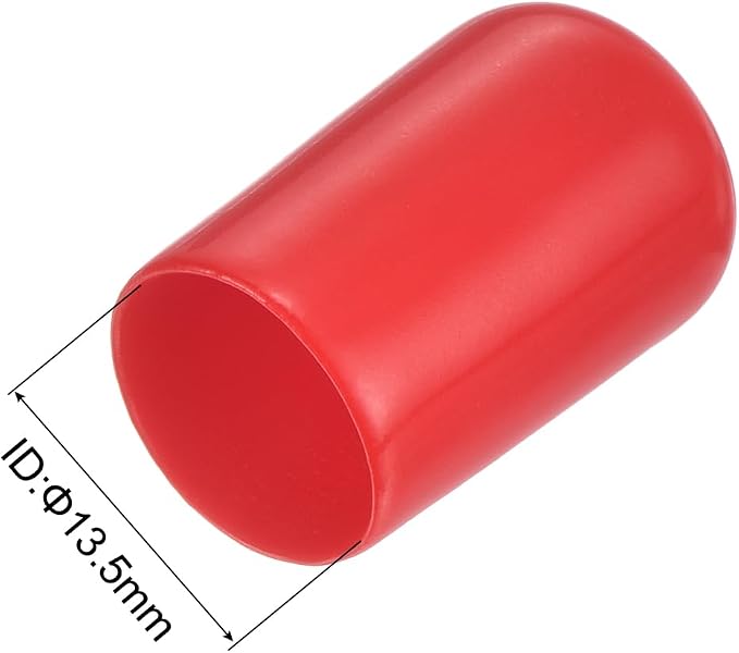 uxcell 20pcs Rubber End Caps 13.5mm ID Vinyl Round Tube Bolt Cap Cover Thread - Image 3