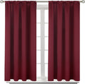 BGment Burgundy Blackout Curtains 54 Inch Long by BGment