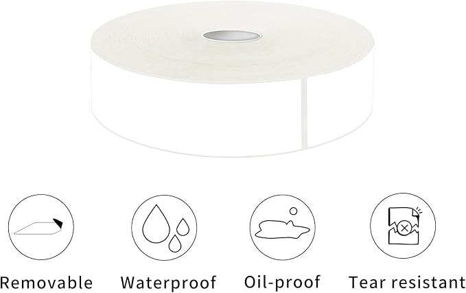 1000 Blank Removable Freezer Labels Water Oil Resistant - Image 3