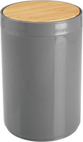 mDesign Plastic Round Trash Can Small Wastebasket by mDesign
