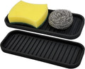 Silicone Sponge Holder Kitchen Sink Organizer Tray Dish Caddy Soap Dispenser by Gosmol