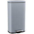 Arlopu 8/13.2 Gallon Step Trash Can, Stainless Steel Garbage Bin, Soft-Close by Arlopu