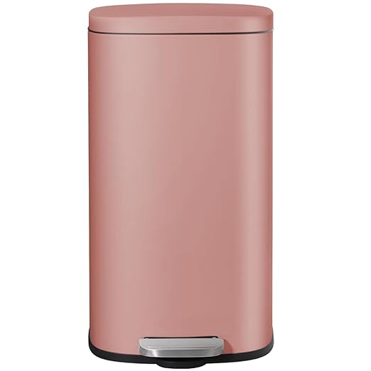 AthLike Trash Can, Stainless Steel Kitchen Garbage Can, Step Waste Bin by AthLikeforEveryone