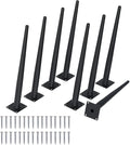 8PCS 16 Inch Matte Black Tapered Angled Legs by IURRDOP