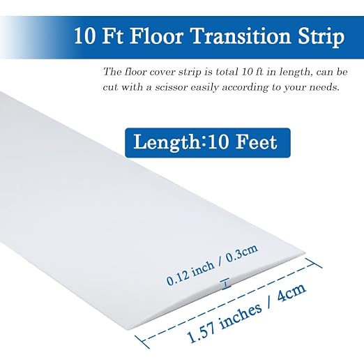 Floor Transition Strip Self Adhesive Floor Cover Strips Laminate 1.57" Wide - Image 6