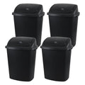 10 Gallon / 40 L Swing Lid Kitchen Trash Can, Classroom Garbage Bins, Plastic by Unknown