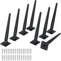 8PCS 12 Inch Matte Black Tapered Angled Legs by IURRDOP