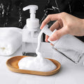 Foaming Soap Dispenser, 450ml Refillable Modern Square Pump Bottle by coldchill