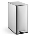 15 L Kitchen Step Trash Can, 4 Gallon Narrow Stainless Steel Waste Bin by Unknown