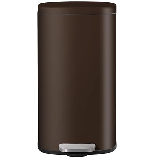 AthLike Trash Can, Stainless Steel Kitchen Garbage Can, Step Waste Bin by AthLikeforEveryone