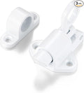 3 Packs Self-Closing Latches，White Spring Door Lock，Resilient Bolt Latch by INIRET
