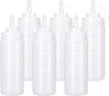 Condiment Squeeze Bottles Ketchup Dispenser, 6 Pack 12oz Squeeze Bottles by Katfort