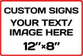 Aluminum Weatherproof Metal Sign Multiple Sizes Custom Personalized Text And by Repaly