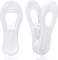 White Hanger Clips 60 Pack, Clothes Pins Finger Clip by TOFIIGREM