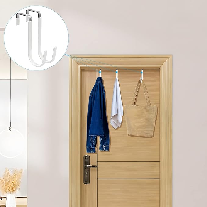 FYY Over The Door Hooks, 10 Pack Door Hangers Hooks - Image 6
