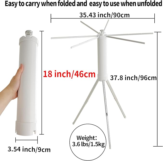 JOOM Clothes Drying Rack Portable Foldable - Image 5