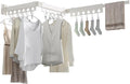 Clothes Drying Rack Foldable Wall Mounted Drying Rack 3 Fold White-Laundry by Dancrul