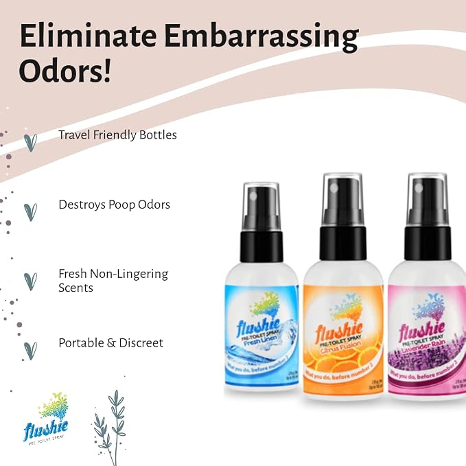 Flushie Pre-Toilet Spray for Toilet Odor Deodorizer... - Image 4