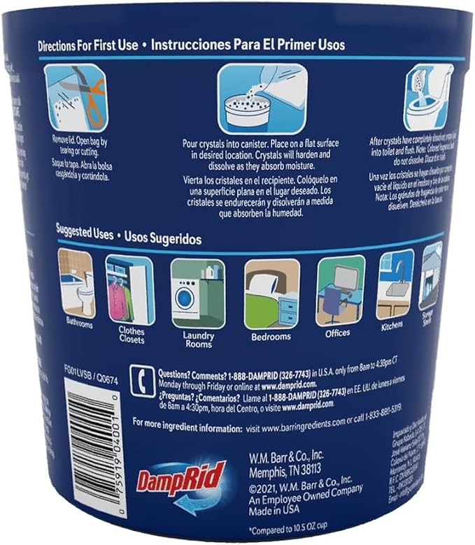 Damp Rid Refillable Moisture Absorber, Includes Single Damp Rid Lavender - Image 5