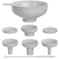 Wide Mouth Kitchen Funnel, Food Grade Plastic Cooking Canning Funnel by BALIWELL