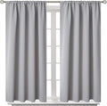 BGment Light Grey Blackout Curtains 48 Inch Length by BGment