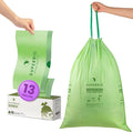 SUPERBIO 13 Gallon Compostable Drawstring Kitchen Waste Bag, 49.2 Liter by SUPERBIOCOMPOSTABLEBAGS