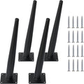 4PCS 12 Inch Matte Black Tapered Angled Legs by IURRDOP