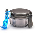 Leak Proof Denture Cups for Soaking Dentures, Partial Denture Bath Case Travel by EZEELAI