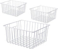 16inch Freezer Storage Organizer Baskets, Household Wire Refrigerator Bins by Y.Z.Bros