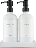 MaisoNovo Soap Dispenser 3-Piece Set | 16.9oz White Bottles by MaisoNovo-TheArtofSustainableLiving