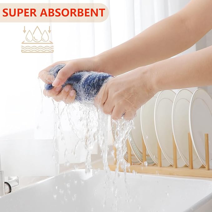 Homaxy 100% Cotton Waffle Weave Kitchen Dish Towels, Ultra Soft Absorbent Quick - Image 3