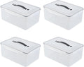 4-Pack 14.5 L Food Sealed Storage Container, Plastic Boxes by Bblina