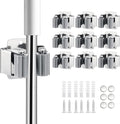9PCS Broom and Mop Holder, Heavy Duty Garden Tool Organizer Rack Rake and by JAMEND+CLXP