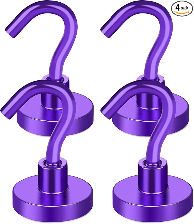 MIKEDE Magnetic Hooks Heavy Duty, 28LB+ Strong Magnets by MIKEDE
