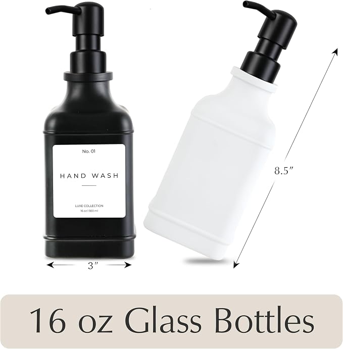 Emerson Essentials Soap Dispenser, Dish Soap Bottle Dispenser, Farmhouse Hand - Image 2
