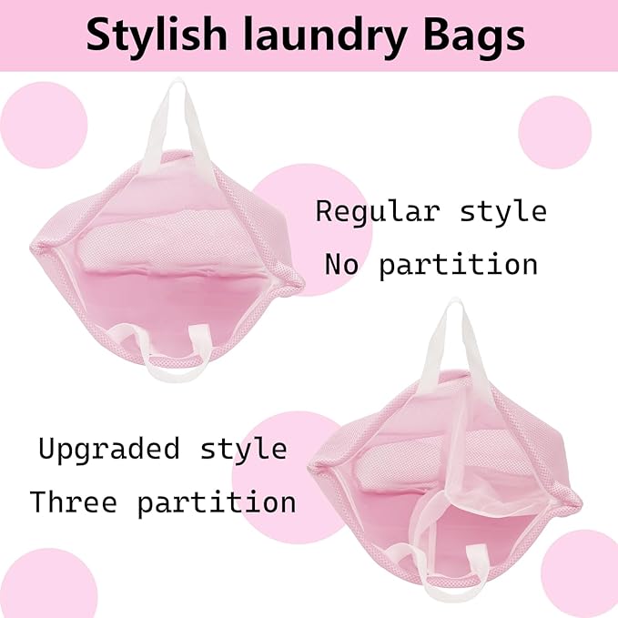 laundry bag with handles mesh laundry bags washing machine laundry totes travel - Image 5