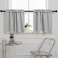 Pickluc Light Grey Cafe Curtain by PICKLUC