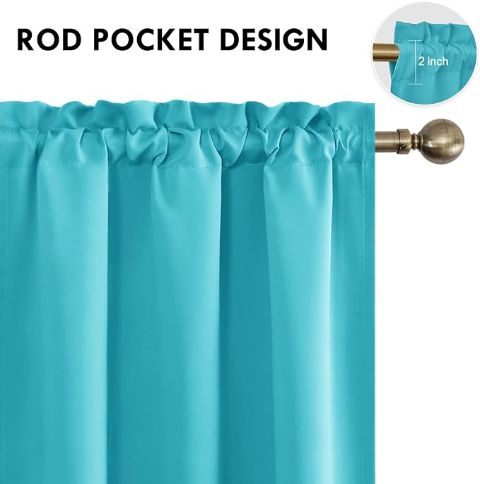 DWCN Blackout Curtains – Thermal Insulated, Energy Saving & Noise Reducing - Image 4