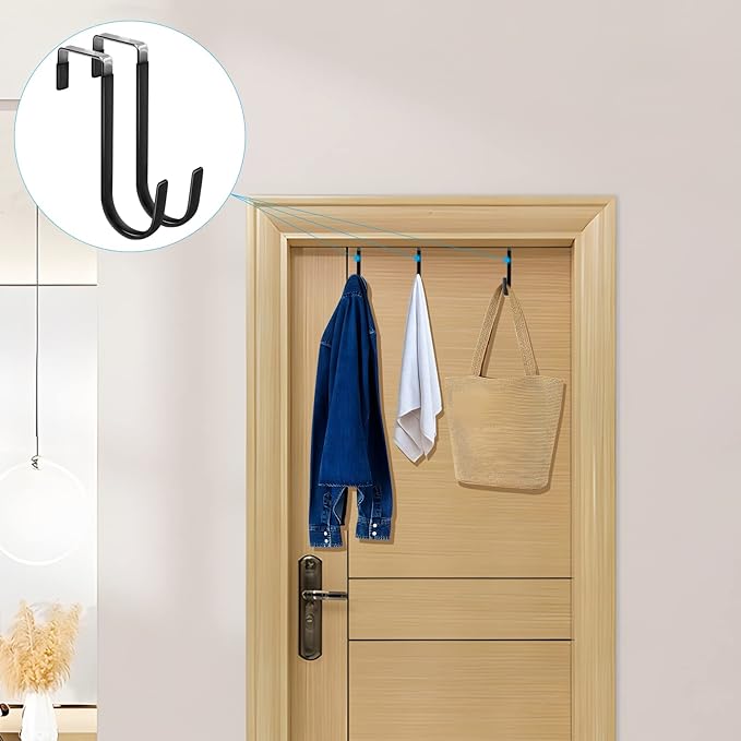 FYY Over the Door Hooks, 8 Pack Door Hangers Hooks - Image 6