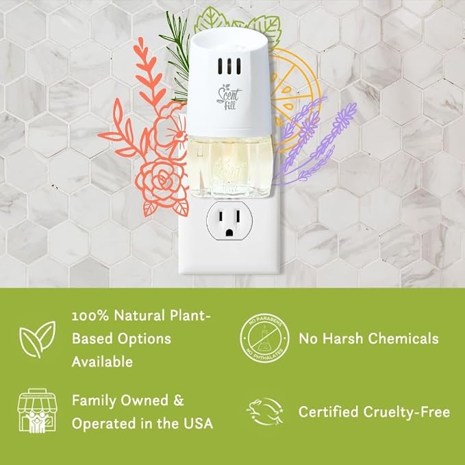 Scent Fill 100% Natural Cherry Almond Twist Plug in Air Freshener, Scented Oil - Image 7
