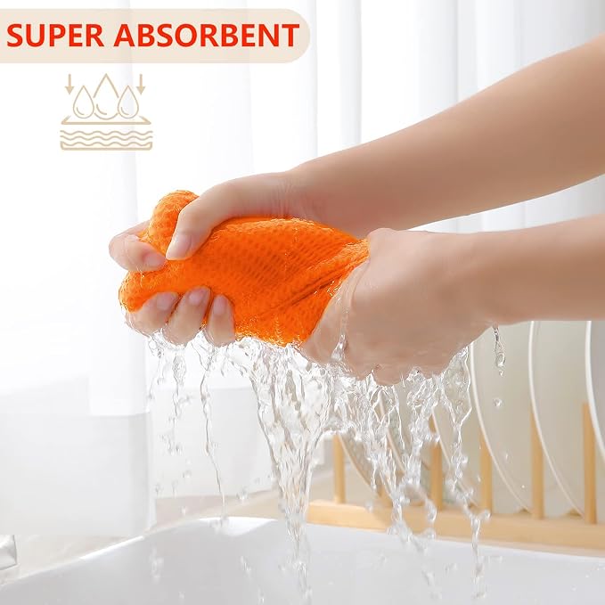 Homaxy 100% Cotton Waffle Weave Kitchen Dish Cloths, Ultra Soft Absorbent Quick - Image 3